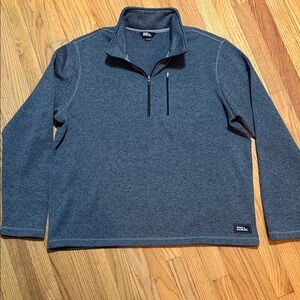 Eddie Bauer Men's Blue Gray Zip-Up Sweater *NWOT*